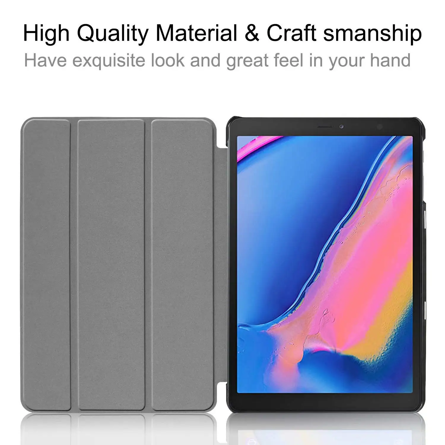 Тонкий складной чехол книжка из искусственной кожи с подставкой для Samsung Galaxy Tab A 8