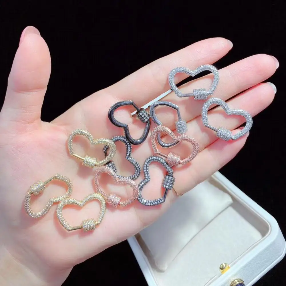 ST018 разноцветные аксессуары для ювелирных изделий с застежкой гальваническим