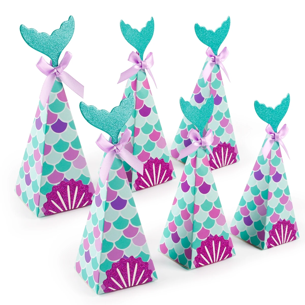 

Mermaid Tail Candy Box Wedding Bag Packing Paper Bags Candy Cookie Gift Bag Use For Mermaid Birthday Candy Packaging Bag Pouch