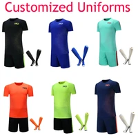 mens soccer jerseys football sets blank version custom design customize logo diy name number team shirts shorts adult shirts