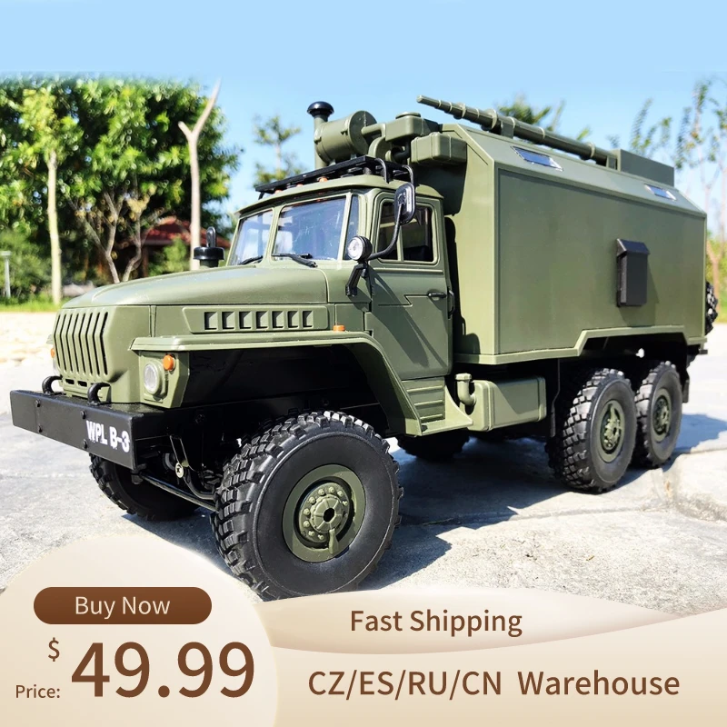 Модель автомобиля на дистанционном управлении модель 1:16 военный командный