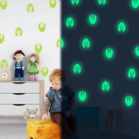 pvc easter eggs glow stickers luminous in dark night fluorescent wall art 3d home decals for kids bedroom ceiling switch decor