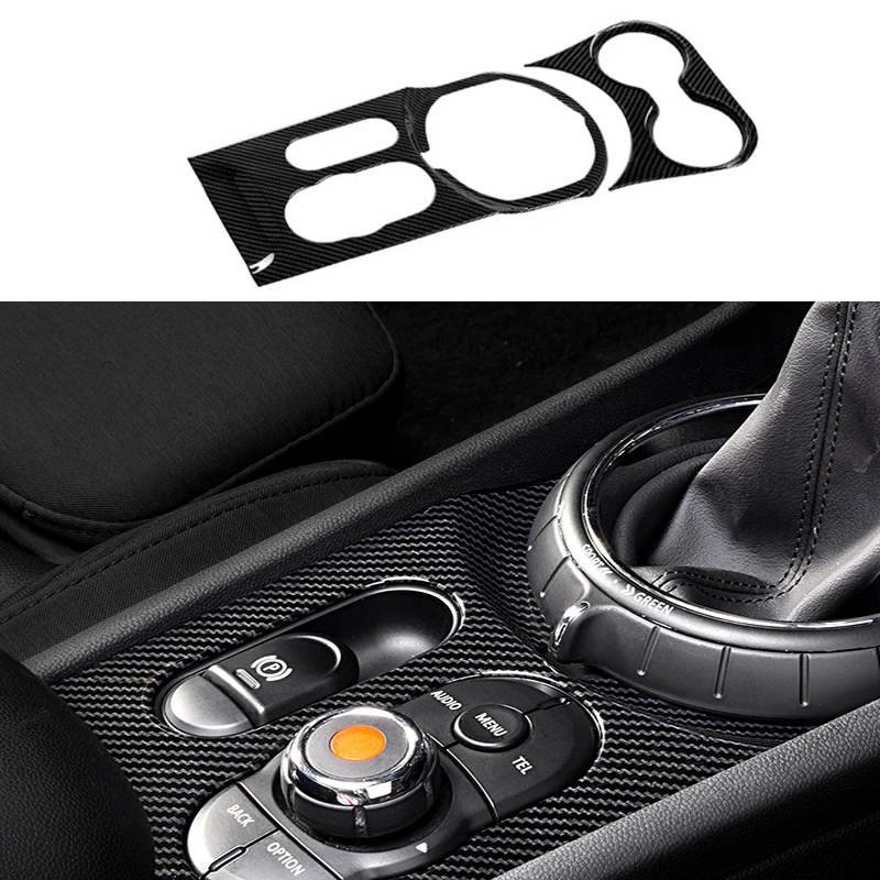 

Car Central Control Panel Cover For MINI Cooper F54 Carbon fiber Gear Shift Box Trim Sticker Modify Styling