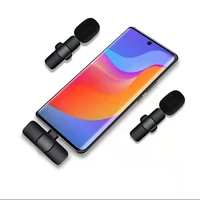 Wireless Recording Lapel Lavalier Microphone Plug and Play Clip Wireless Mic for iPhone ipad Android Live Broadcast Game Phone