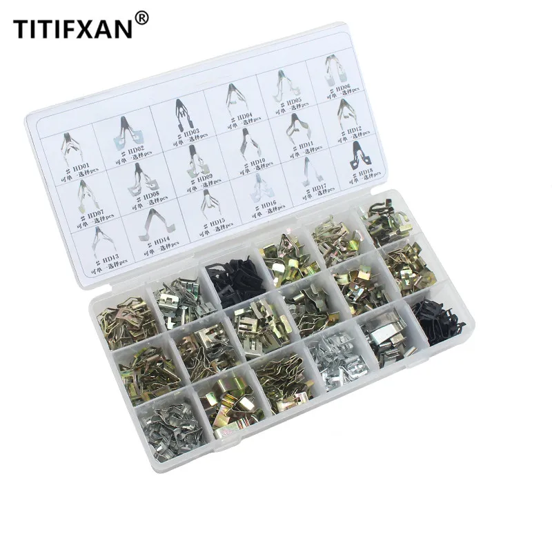 

Car DVD, CD,Dashboard Audio Center Console Panel Metal Fastener Mixed Rivet Box Set For Lada All Auto Screw Clip and Tools