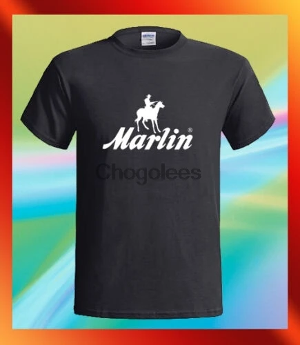 Мужская черная футболка с логотипом огнестрельного оружия MARLIN 1894 1895 - купить по