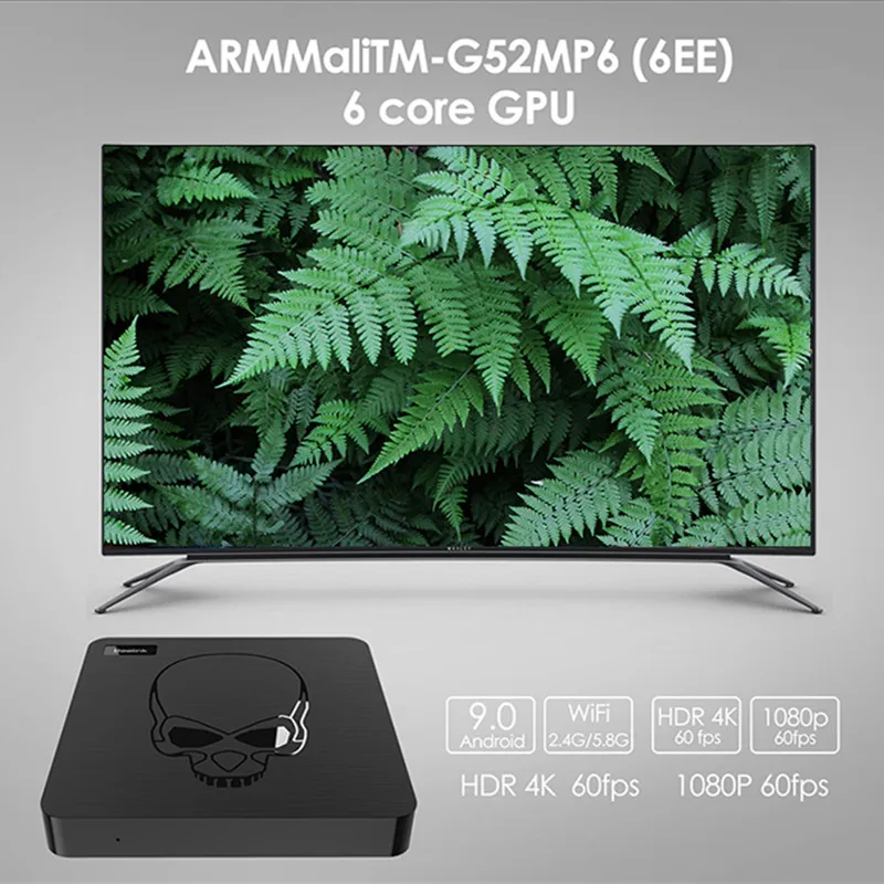 Beelink GT-King Smart tv Box Amlogic S922X Android 9,0 4 Гб LPDDR4 64 Гб rom Поддержка 2,4G голосовой пульт дистанционного управления 4K