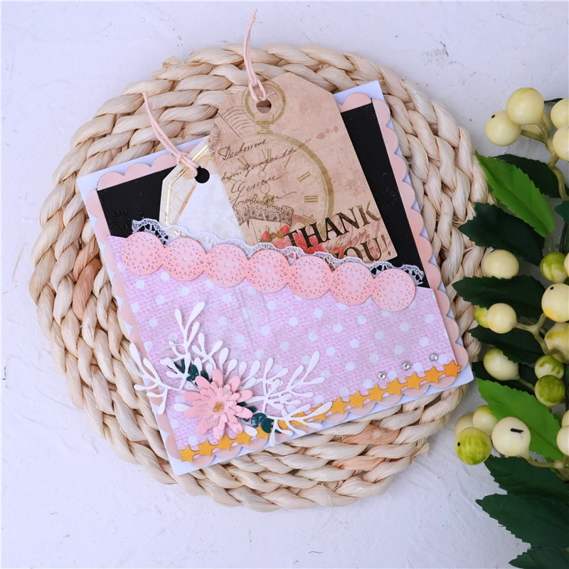 DiyArts кружевные Рамки Металлические высекальные формы для изготовления открыток