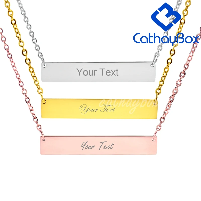 Женское ожерелье с подвеской из нержавеющей стали золотого цвета розового