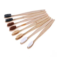 1 pcs soft hair eco friendly wooden toothbrush natural bamboo toothbrush whitening portable tooth brush oral cleaning care tools