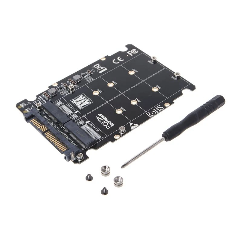 

M.2 Ssd to U.2 Adapter 2In1 M.2 Nvme and Sata-Bus Ngff Ssd to Pci-E U.2 Sff-8639 Adapter Pcie M2 Adapter for Pc Computer