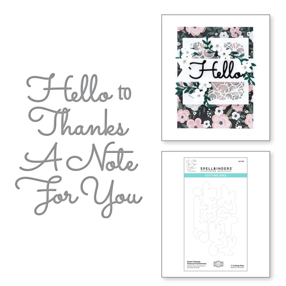 

Arrival Sweet Sayings Notecard Sentiments Etched Metal Craft Cutting Dies Scrapbook Paper Embossing Mold House Albums 2021