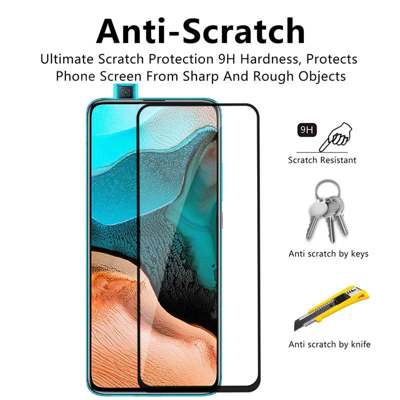 2 шт. для Xiaomi Poco f2 Pro защитное стекло против царапин взрывозащищенное Закаленное