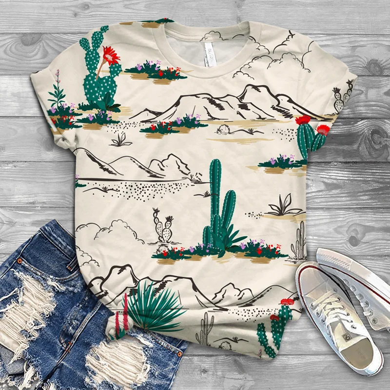 

Harajuku New Summer Women's 3D Printed Animal Pattern Summer Trend Women's Fashion T-shirt