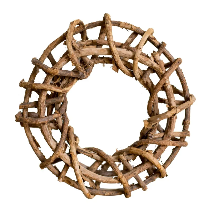 Дерево лоза венок плетеные ветви Березовая гирлянда из цельного дерева