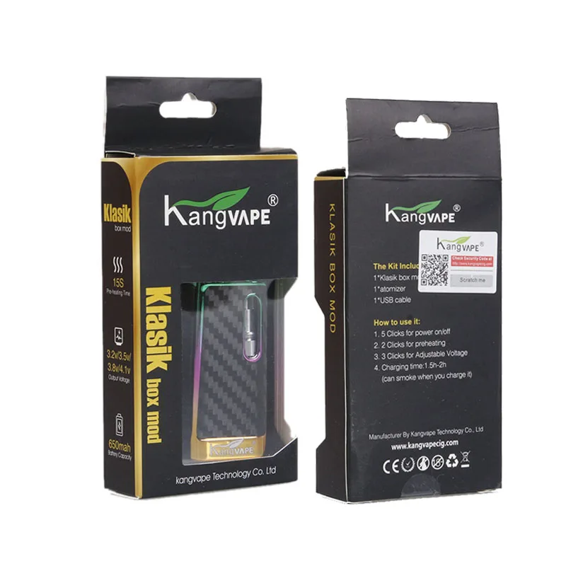 Оригинальная электронная сигарета Kangvape Klasik комплект с аккумулятором 650 мАч