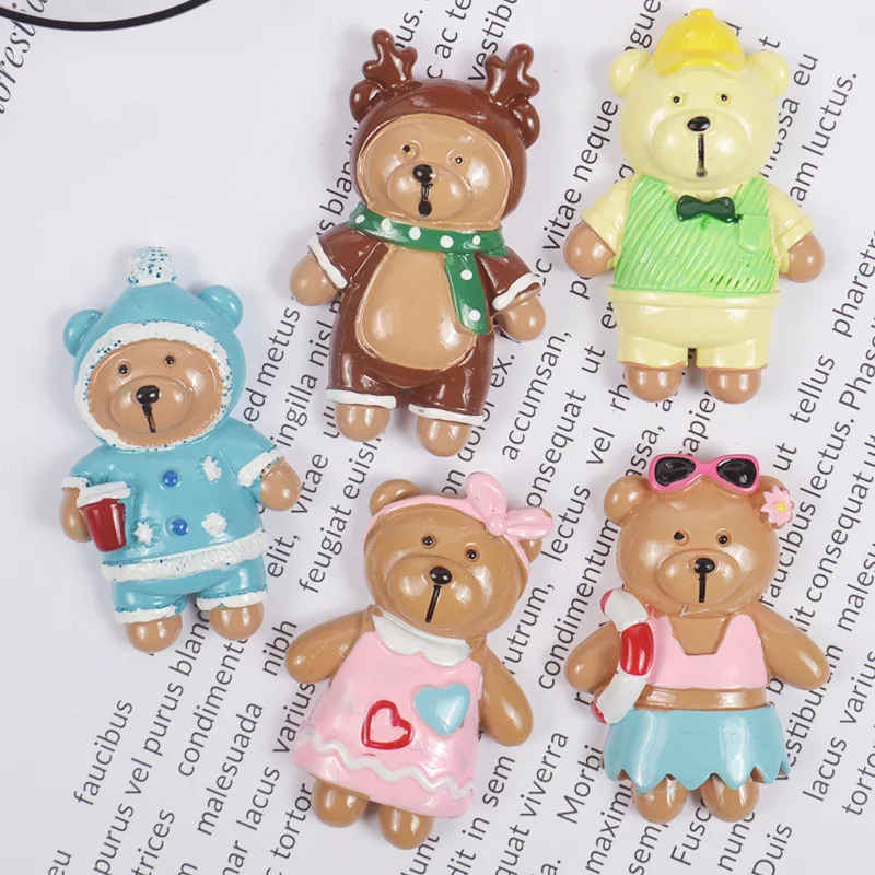 5 цветов полимерный мультяшный медведь супер светильник глина поставки слаймов