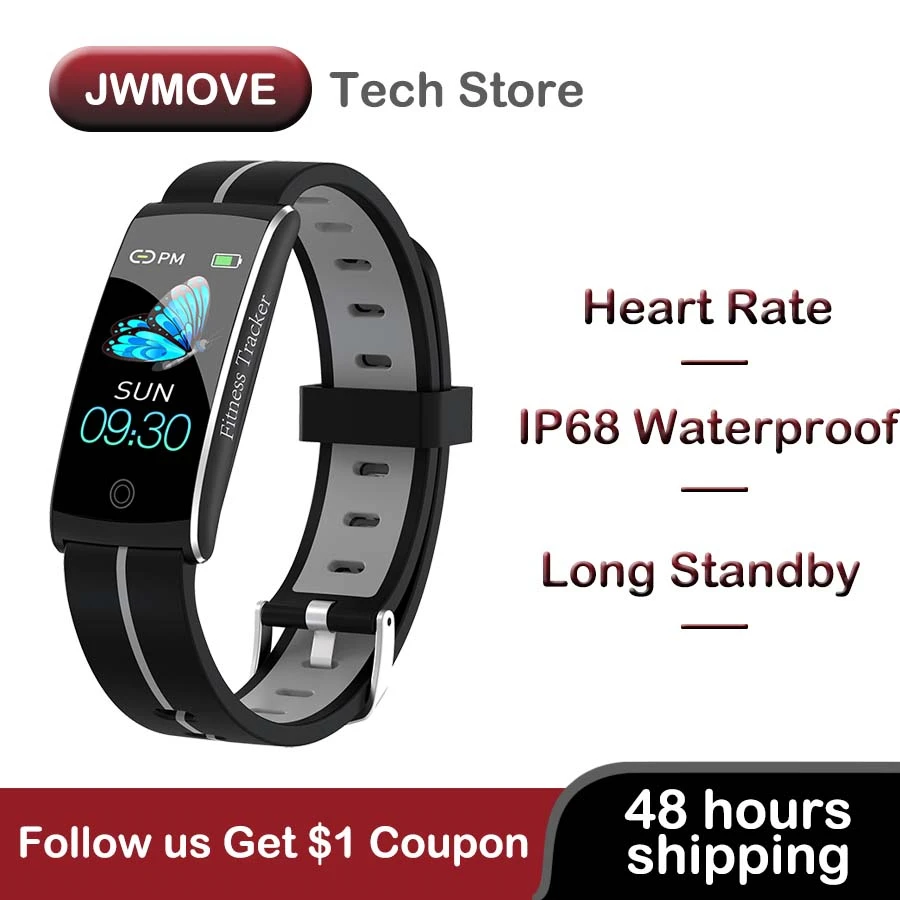 JWMOVE F10C спортивный умный браслет для мужчин и женщин водонепроницаемый IP68