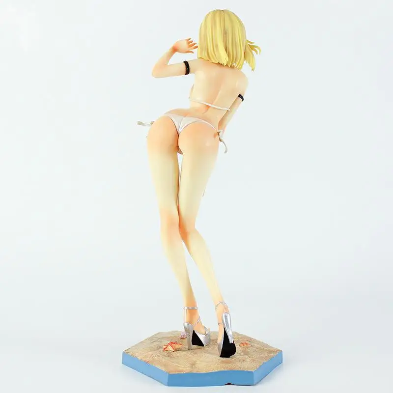 dragon ball anime goods figure swimsuits cyborg no 18 swimsuit bathhouse series model doll ornaments toys desk ornaments gifts free global shipping