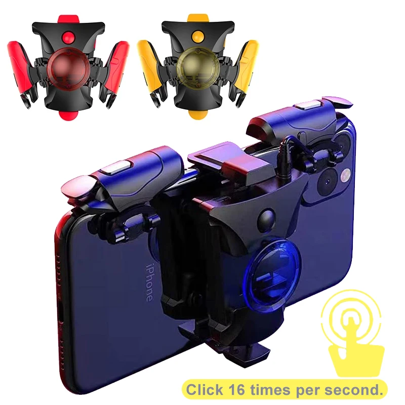 

PUBG Moible Controller Gamepad Free Fire L1 R1 Triggers PUGB Mobile Game Pad Grip L1R1 Joystick for iPhone Android Phone