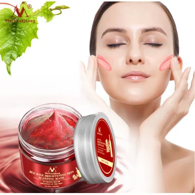 

Korea Red Wine Essence Sleeping Facial Mask 50g Gel Whitening Cream Moisturizing Night Cream Aging Nutrition Brighten Face