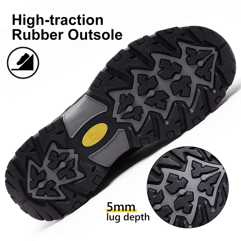 Goldencamel Hiking Shoes Outdoor Waterproof Men Shoes Leather Sports Shoes for Men Training Mountain Climbing Trekking Shoes