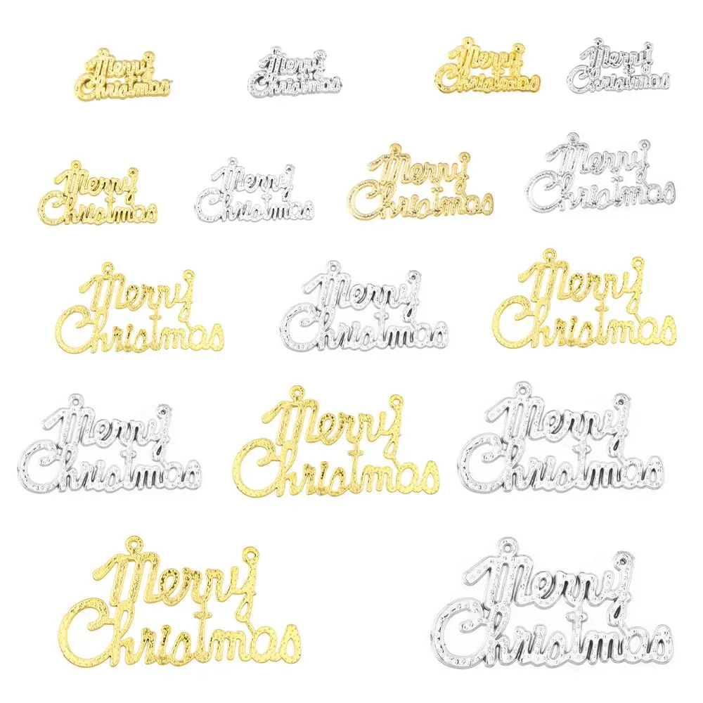 1/10Pcs Christmas Decoration Plastic Merry Christmas Pendant Hanging English Letter Pendant Xmas Tree Ornaments New Year Decor