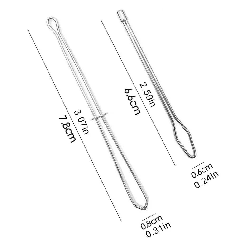 

2pcs/set Rope Wearing Threading Guide Forward Device Threading Guide Device Tool Elastic Band Clip Needle Sewing Utility