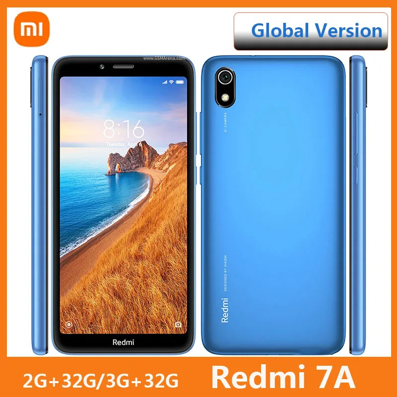Смартфон Xiaomi Redmi 7A глобальная прошивка google play 3 32 Гб процессор Snapdragon 439 | Мобильные