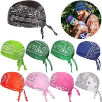 breathable quick dry bandana pirate cap helmet liner cooling bicycle headscarf cycling hat headband for men and women
