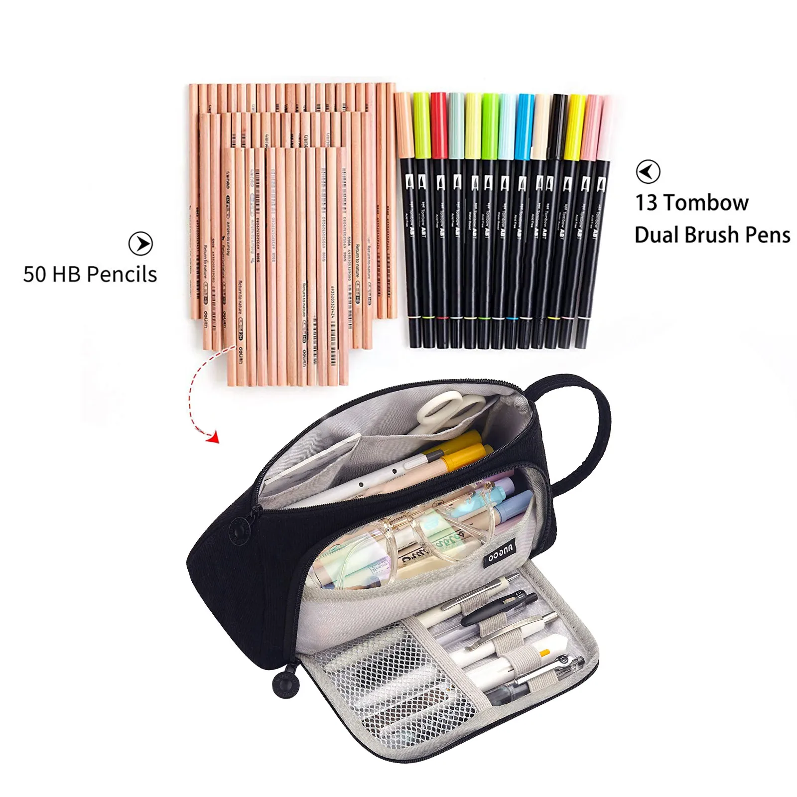 

Canvas Small Tool Bag Pouch Large Pencil Case Edc Organizer Storage For School Canvas Zipper Bags Pencil Case Large Pencil Case