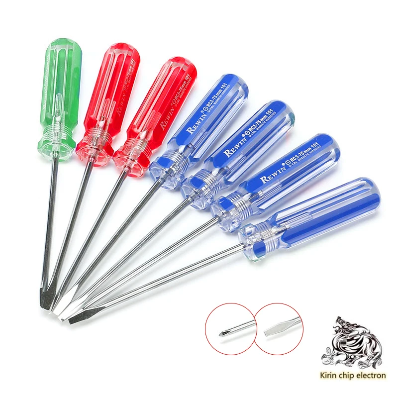 

5PCS/LOT quality Phillips/flat screwdriver Phillips/flat screwdriver screwdriver repair tools