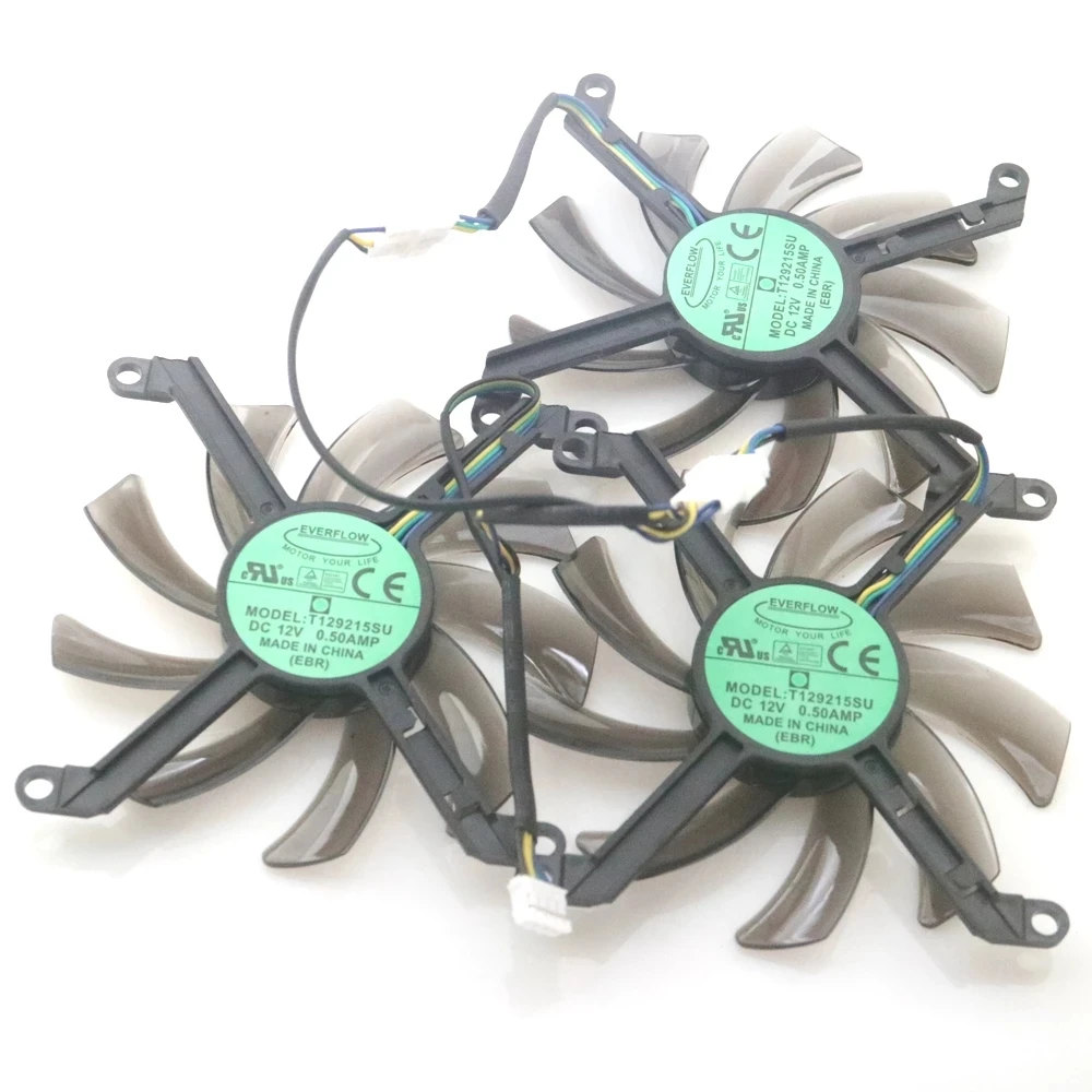 Вентилятор VGA T129215SU, 12 В, 0,50 А, 4 провода, 4 контакта