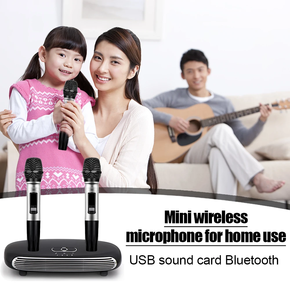 

Bluetooth Karaoke Wireless Microphone Kit HDMI-Compatible ARC Family Home Echo System Singing Machine Karaoke Box Karaoke Player