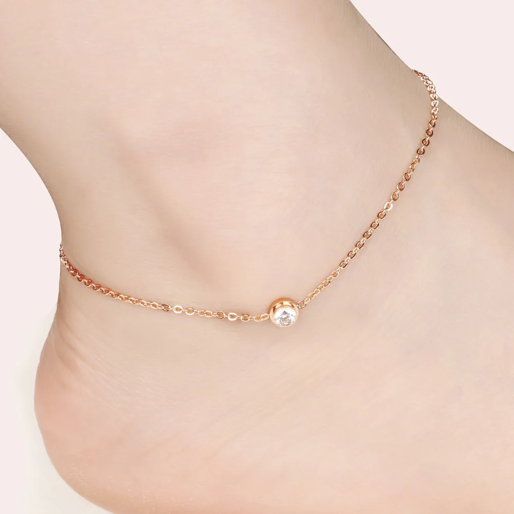 

OPK New Female Anklets Barefoot Crochet Sandals Foot Jewelry Leg New Anklets On Foot Ankle Bracelets For Women Leg Chain GZ013