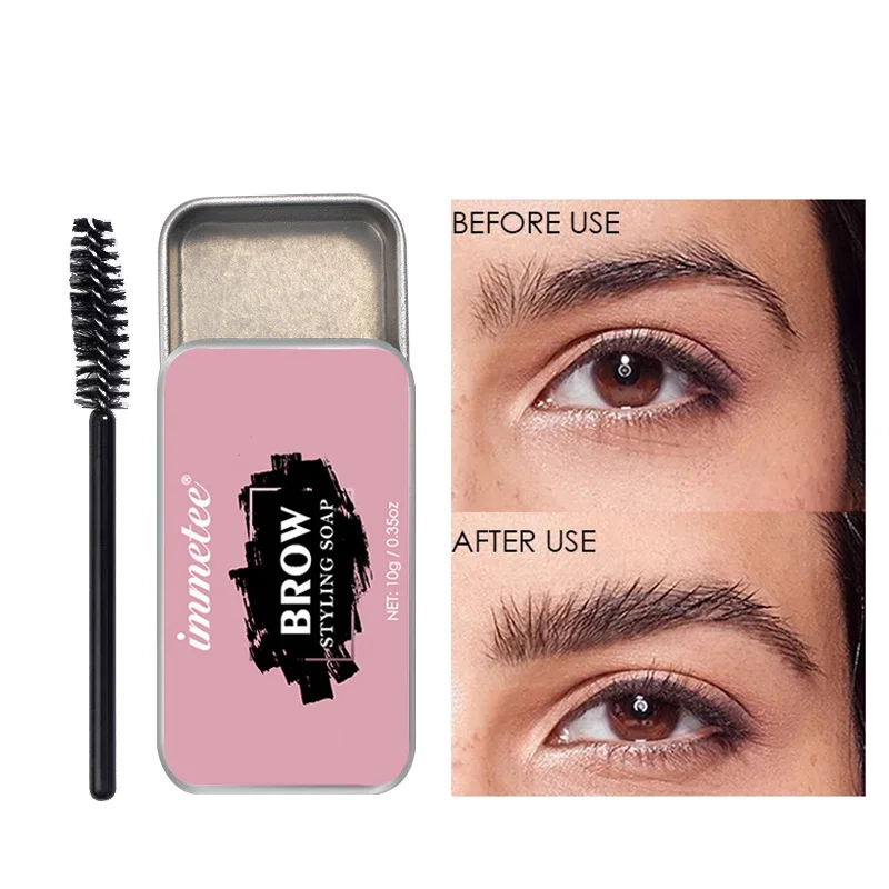 

Eyebrow Soap Wax With Trimmer Fluffy Feathery Eyebrows Pomade Gel For Eyebrow Styling Makeup Soap Brow Sculpt Lift