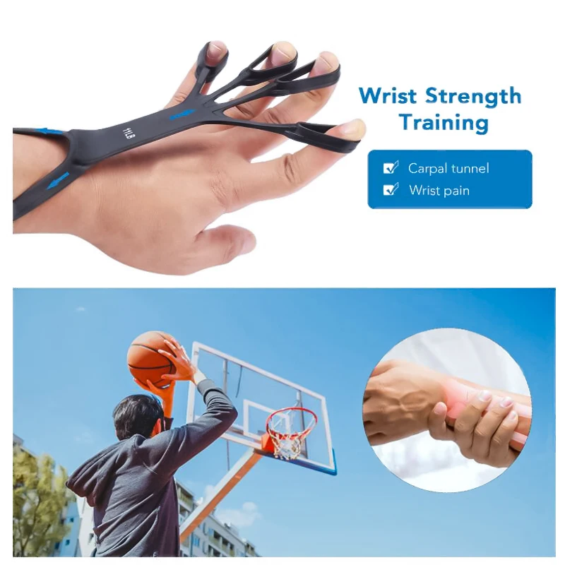 Силиконовый Эспандер для рук растягиватель упражнений на палец 3 вида эспандеров