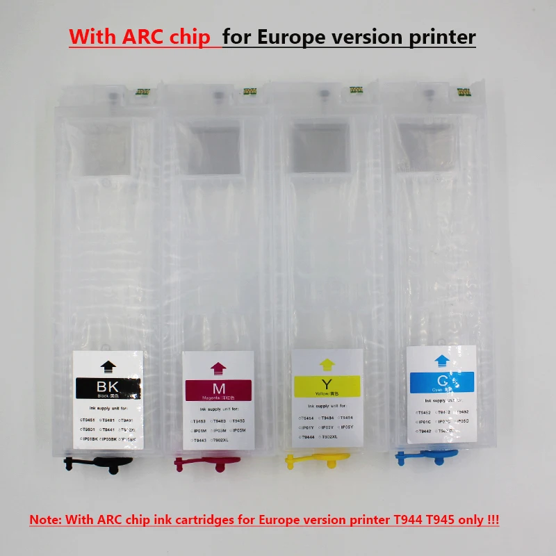 CISSPLAZA 1 комплект T945 T946 без чипа Заправляемый картридж совместимый для EPSON рабочей