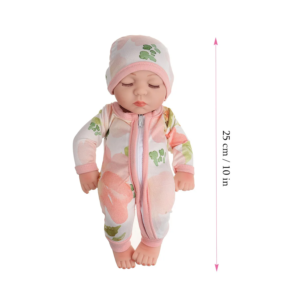 

10 inches Realistic Reborn Baby Boy Girl Dolls Silicone Vinyl Full Body Newborn Twins Boy and Girl