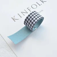 5 yards grid ribbon for diy hairwear bowknot hat clothing sewing decoration gift bouquet packaing accessories