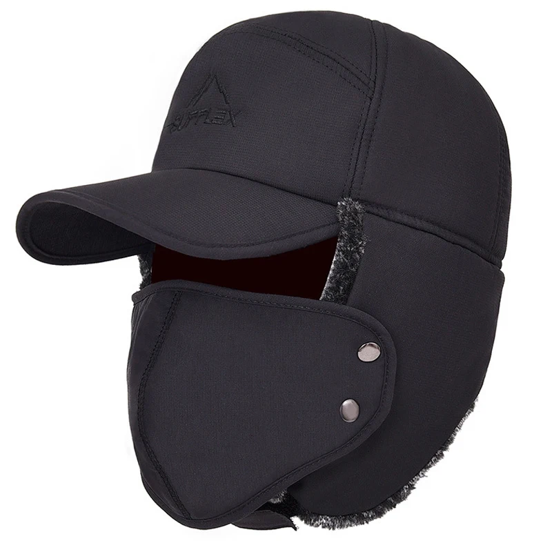 

Faux Fur Winter Warm Windproof Hat Men Women Bomber Faux Ear Flap Cap Trooper Trapper Anti-snow Ski Hats Thermal Soft Hats