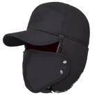 Зимняя теплая ветрозащитная шапка из искусственного меха для мужчин и женщин, шапка-бомбер с клапаном из искусственных ушей, Лыжные шапки-охотники против снега, термомягкие шапки