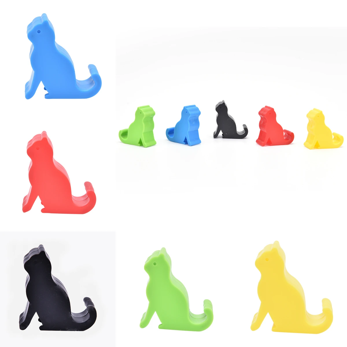 

Universal Mini Cat Shape Smart Phone Table Desk Mount Stand Phone Holder for Cell Mobile Phone Tablets Bracket