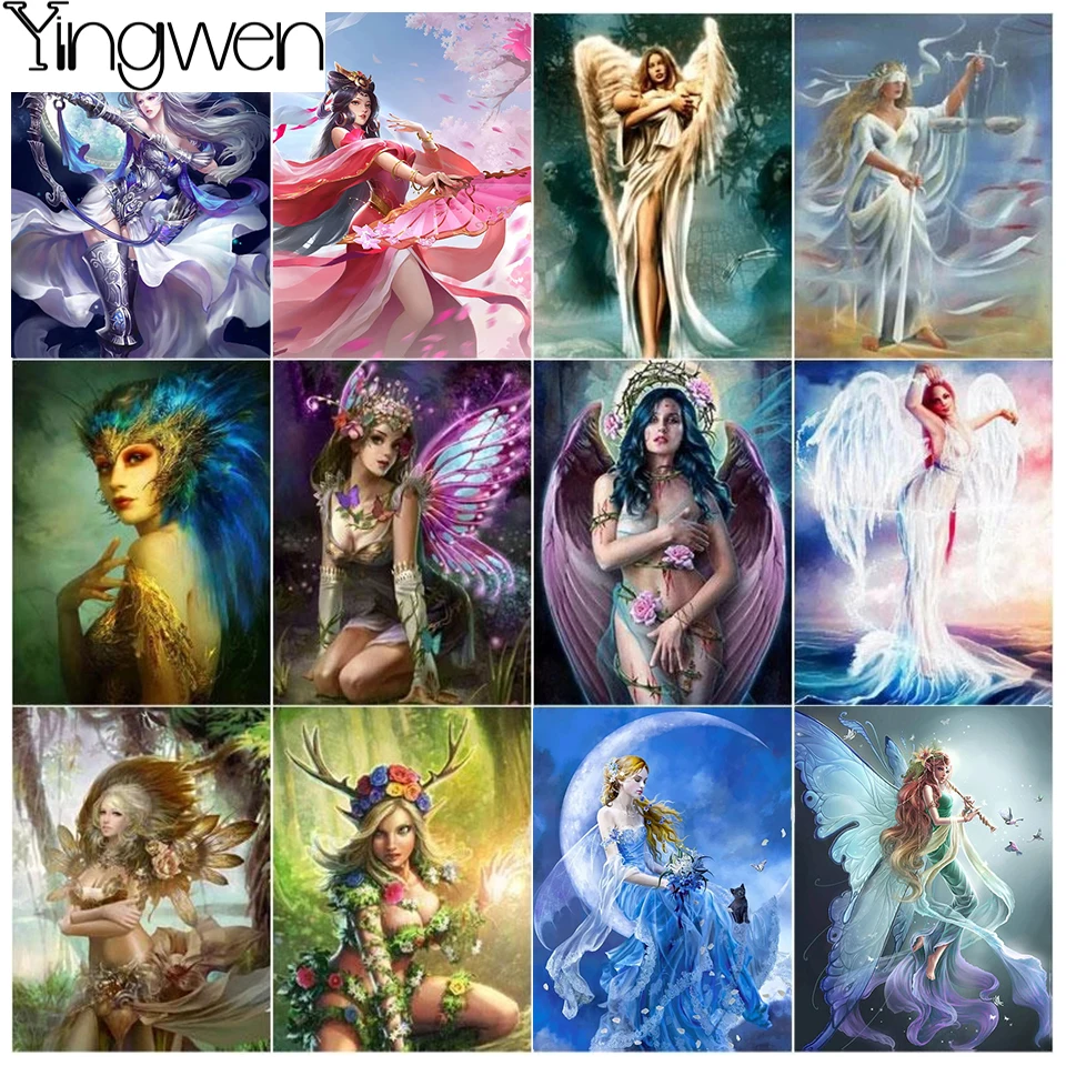 Картина из страз сказочная девушка 5D Вышивка мозаика картина Стразы DIY Набор для