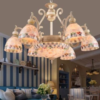 mosaic chandelier home fixture modern luster for living room bedroom kitchern home chandelier white lighting model 5009