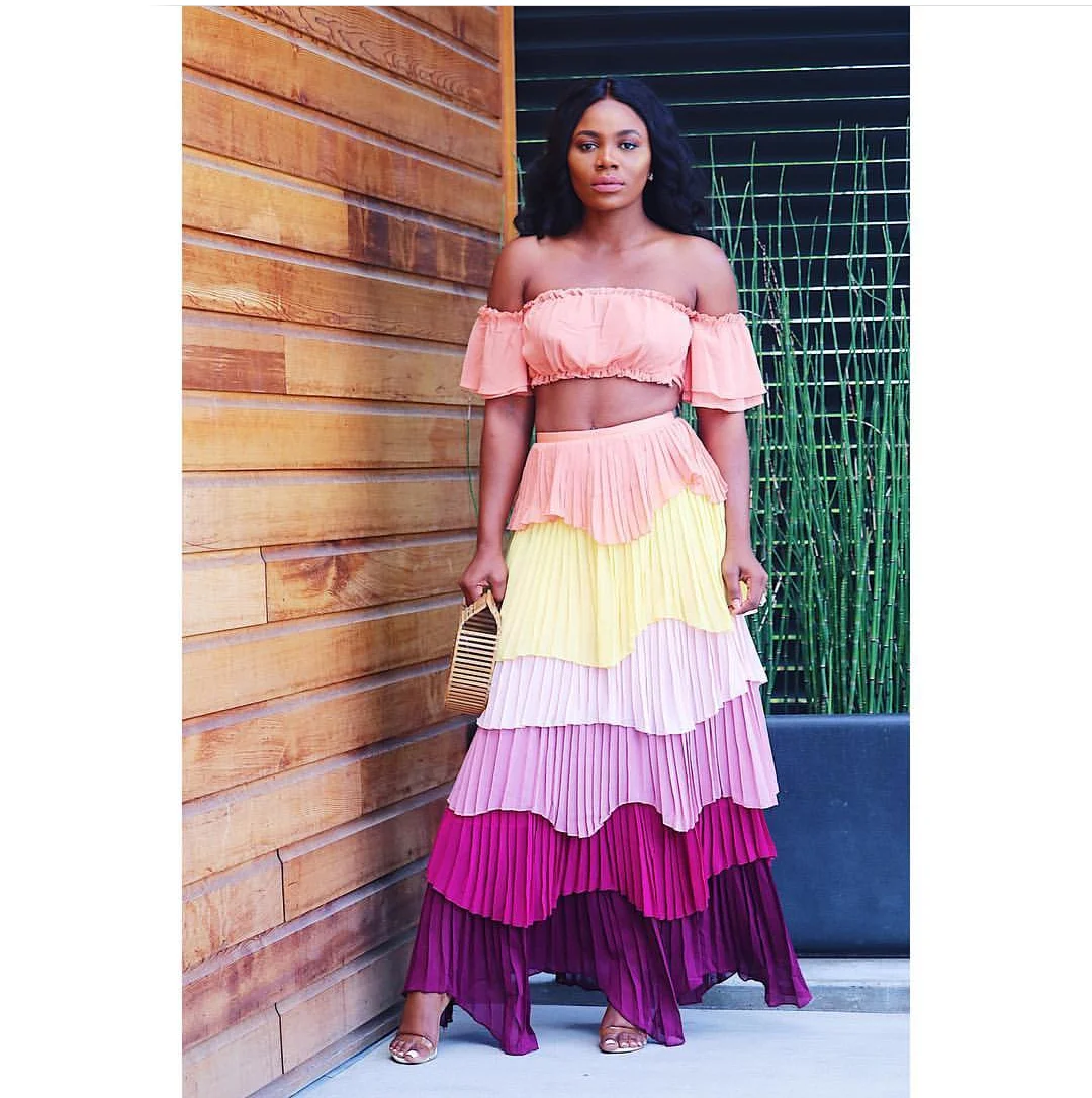 Африканский дизайн плиссированное платье Дашики наборы нарядная юбка костюмы