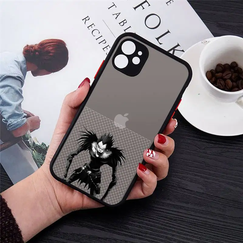 

Anime rem and misa death note Phone Cases matte transparent For iphone 7 8 11 12 plus mini x xs xr pro max cover