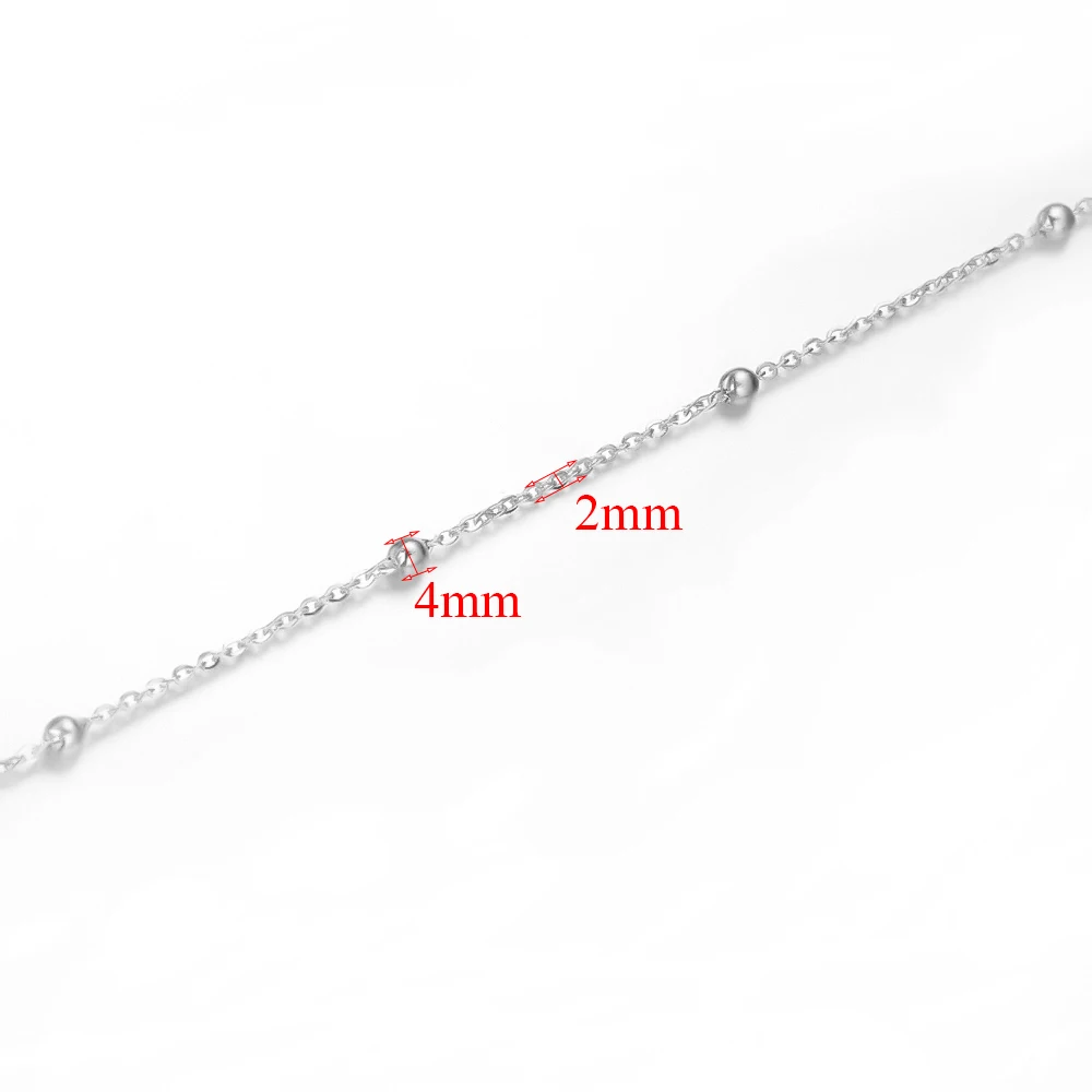 Semitree 2 метра бусины из нержавеющей стали цепочки колье компоненты сделай сам