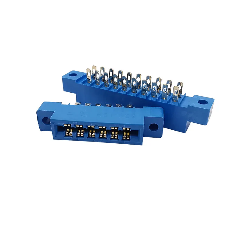 

2Pcs Blue 805 Series 3.96mm Pitch PCB Mounting Edge Card Connector Connecting Finger Socket Female 8P/12/20/24/30/36/44/56/72Pin