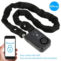 bicycle electric car smart lock waterproof anti theft mobile phone control 110db alarm bike security lock riding accessories